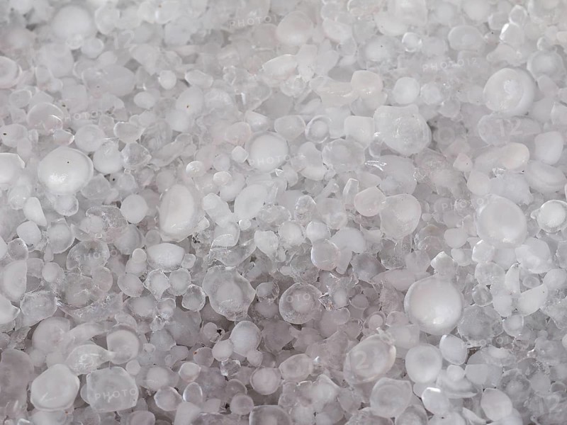Hail in stormy weather background