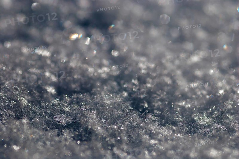 Shiny snow crystals