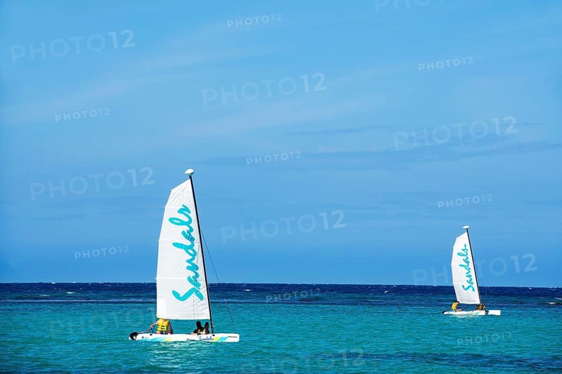 Catamaran sailing tour at Sandals Dunn's River Hotel