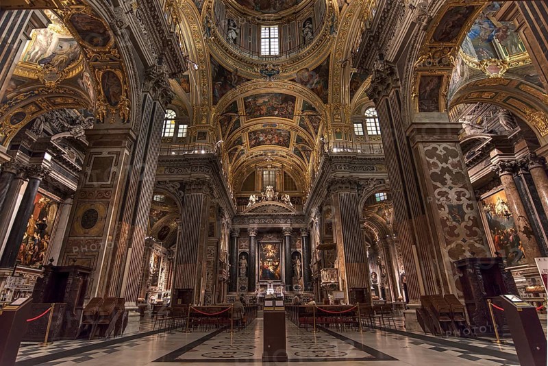Interior of the Gesu Church