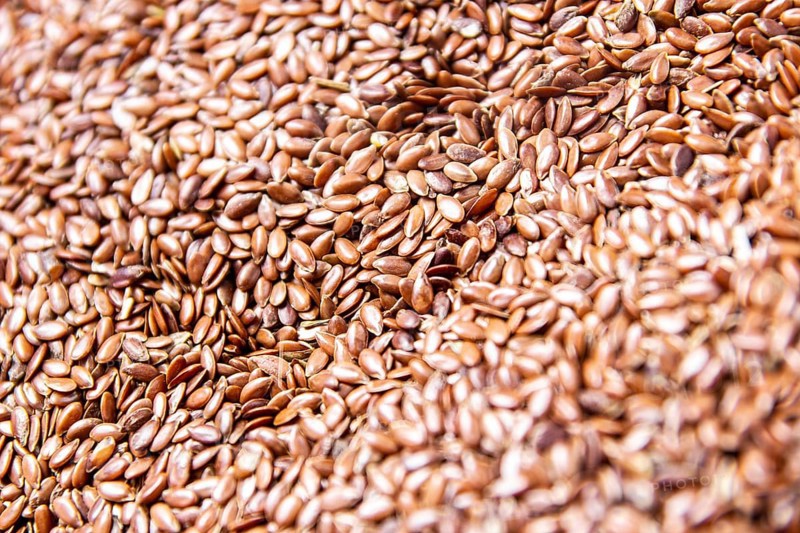 A huge amount of flax seeds
