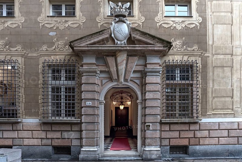 Entrance portal of Palazzo Cattaneo-Adorno