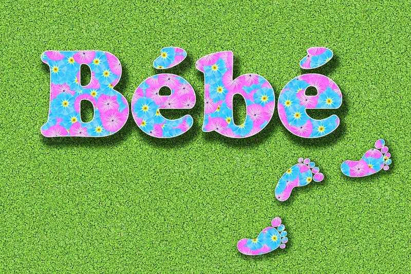 The French word Bebe for baby