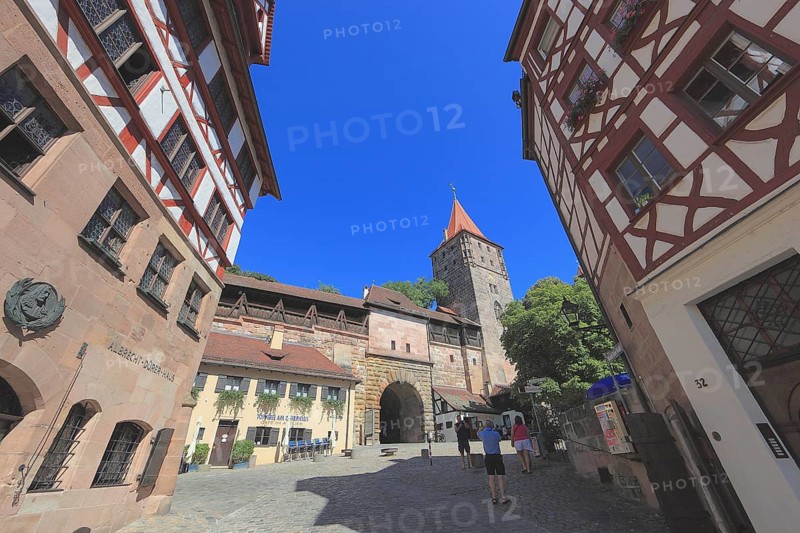 In the historic centre of Nuremberg