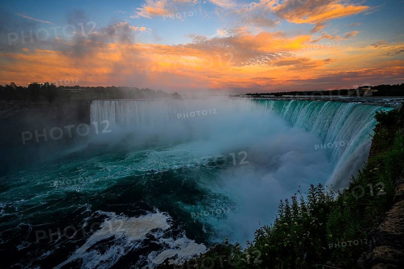 Canadian side view of Niagara Falls