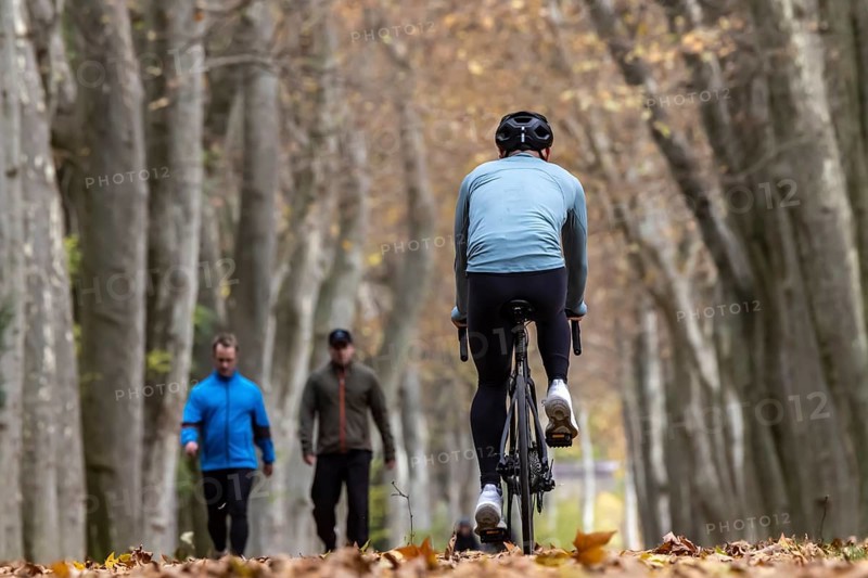 Outdoor activity in autumn weather