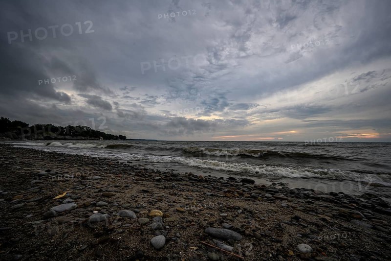 Lake Erie shore in the town of Hamburg