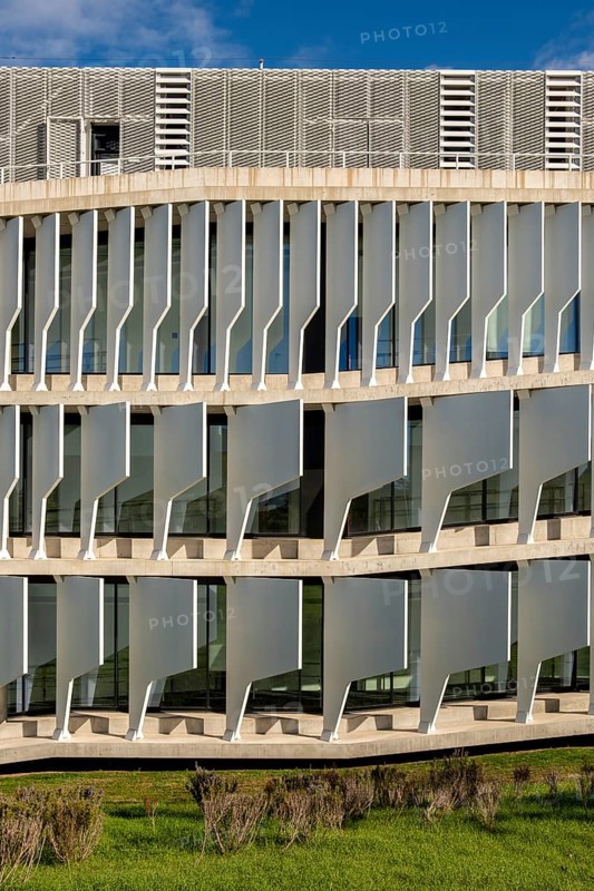 The BBVA headquarters in Madrid in Spain