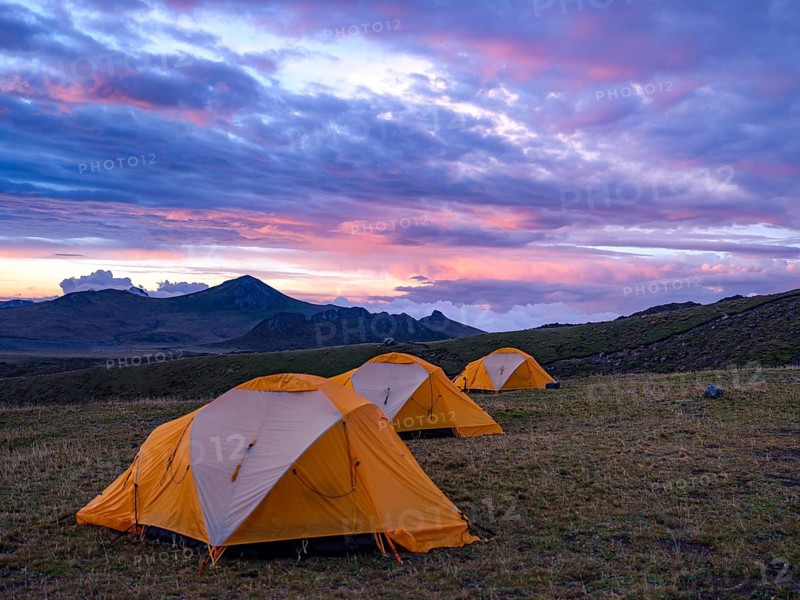 Tents in Antisana National Park