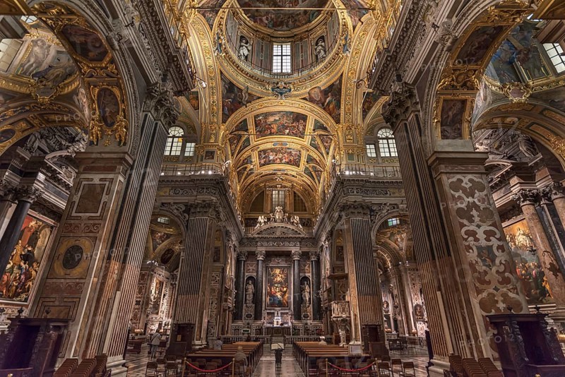 Interior of the Gesu Church