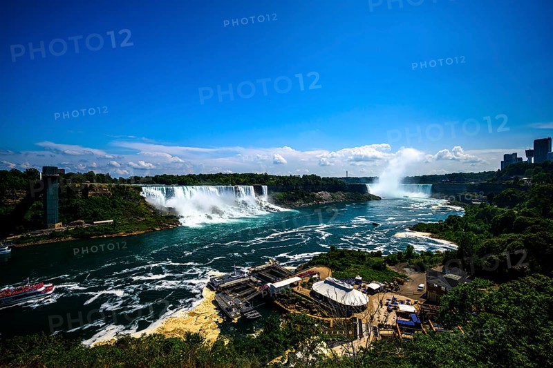 Canadian side view of Niagara Falls