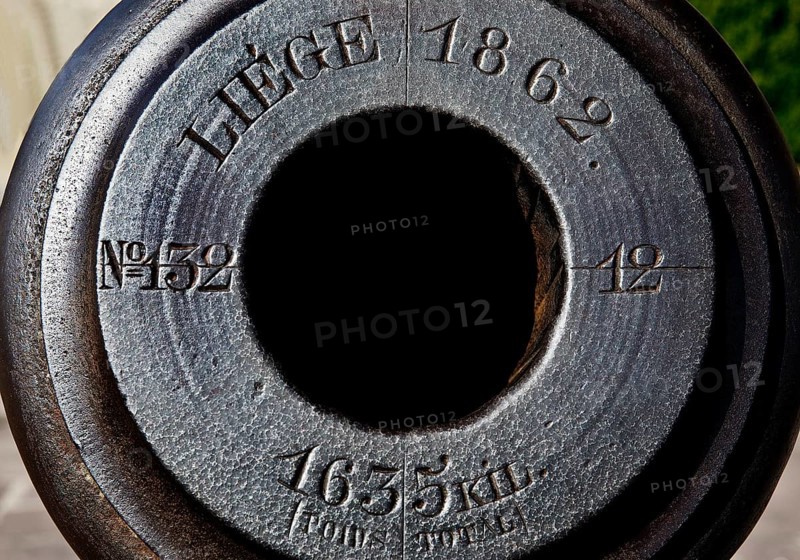 View into a cannon barrel
