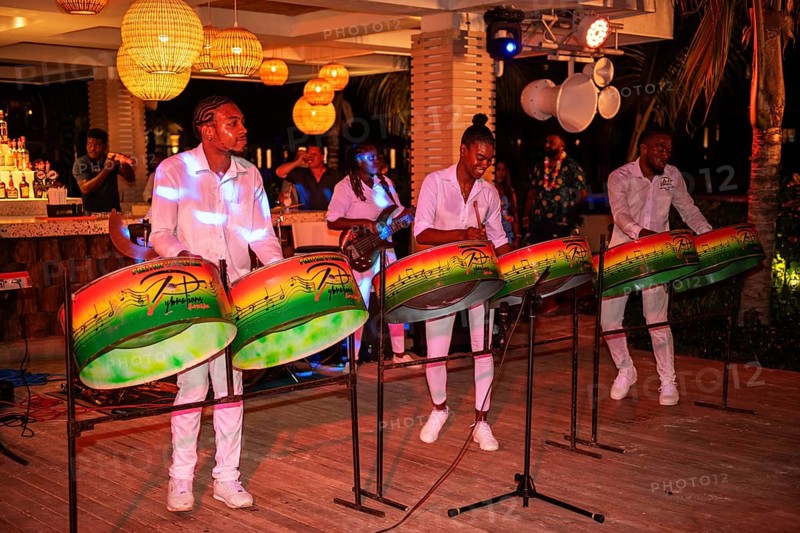 Steel drum performance at Sandals Dunn's River Hotel