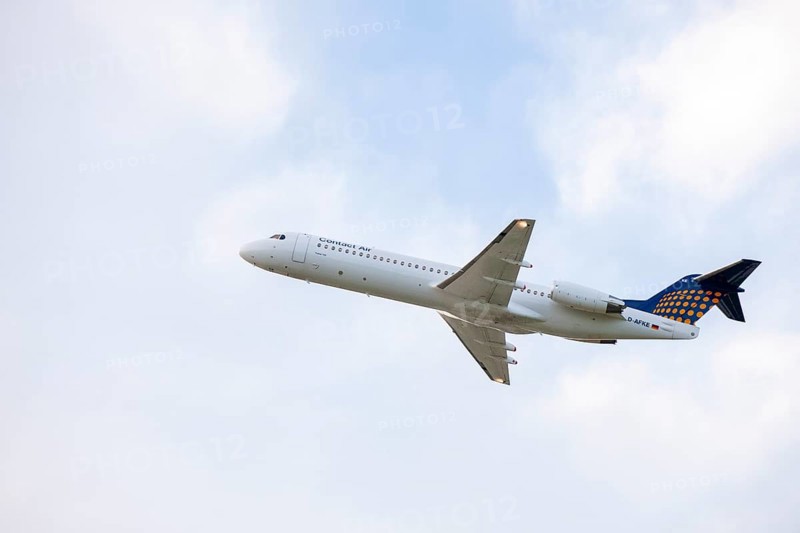 Passenger aircraft taking off