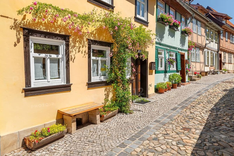 Half-timbered houses on the Schlossberg