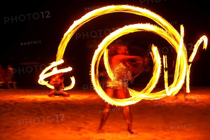 Fire show at Sandals Dunn's River Hotel