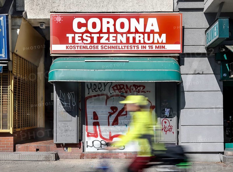 Closed former Covid 19 test centre. 20 million people have died worldwide due to the coronavirus