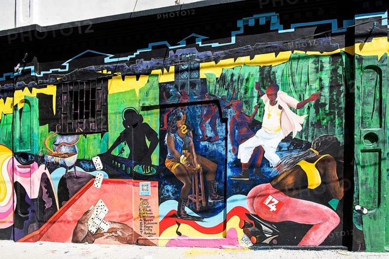 Music and dance mural