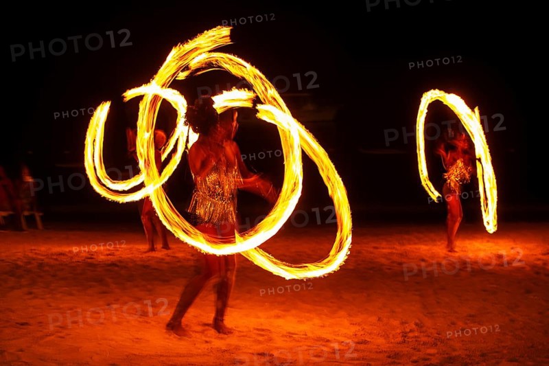 Fire show at Sandals Dunn's River Hotel