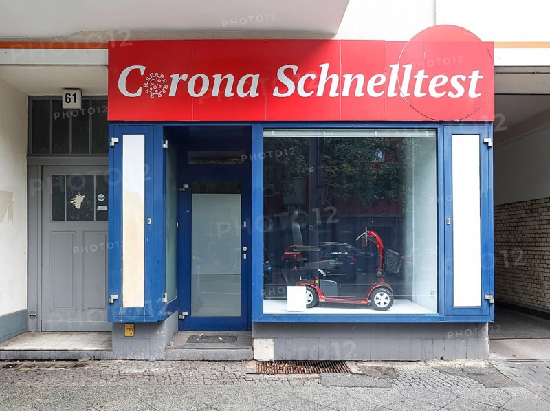 Closed former Covid 19 test centre. 20 million people have died worldwide due to the coronavirus