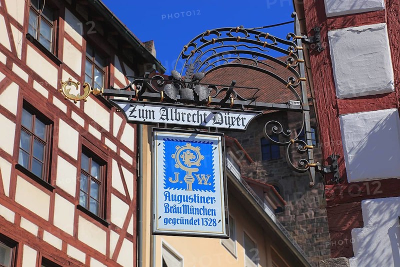 In the historic centre of Nuremberg