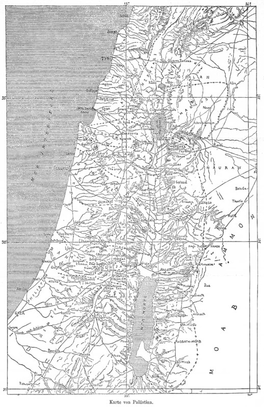 Historical map of Palestine