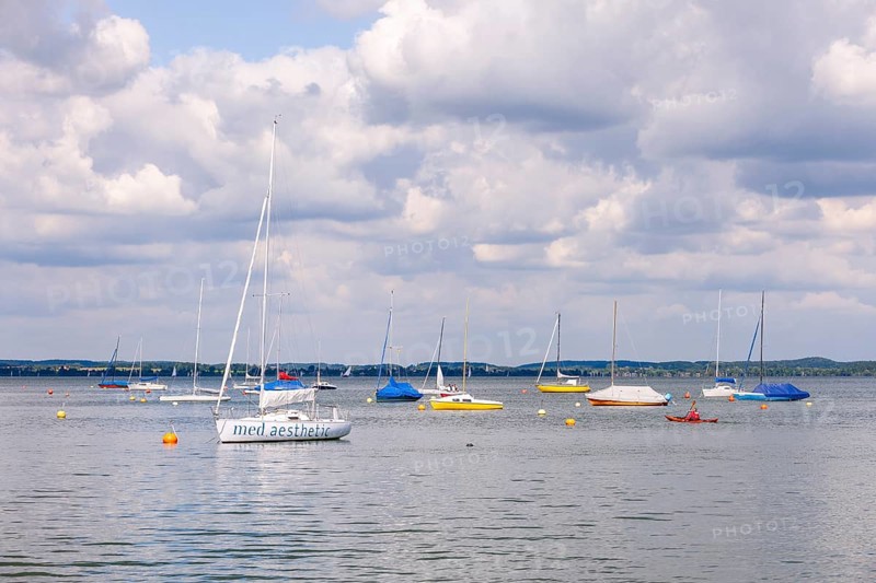 Sailing boats on Lake Chiemsee