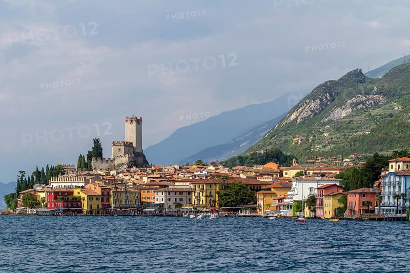 View of Malcesine with the Scaligero Castle
