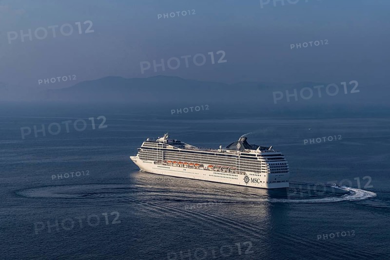 Harbour exit of the MSC Musica