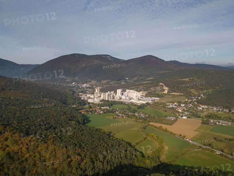 Aerial view of Wopfing cement works