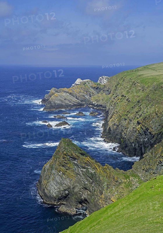 Spectacular coastline with sea cliffs