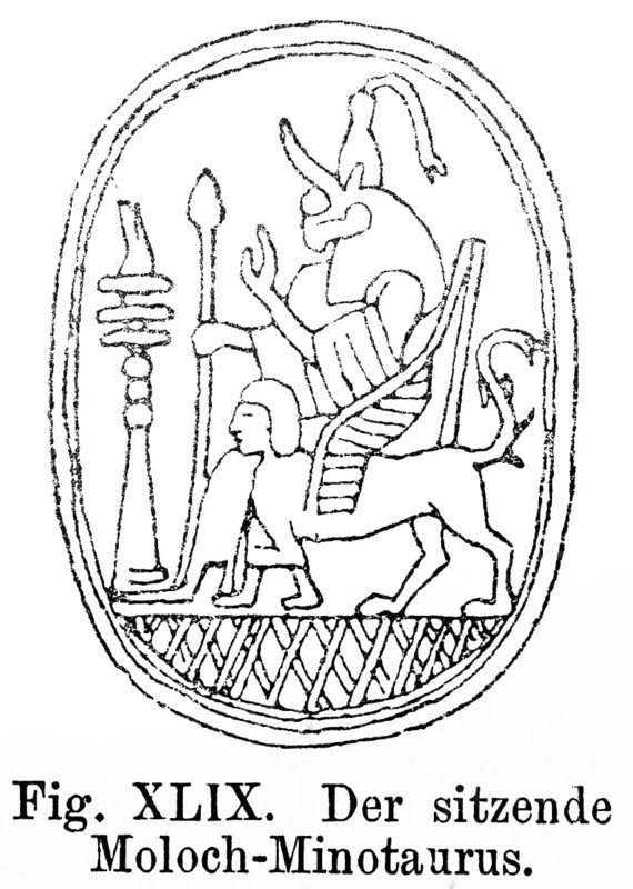 Seated Moloch Minotaur
