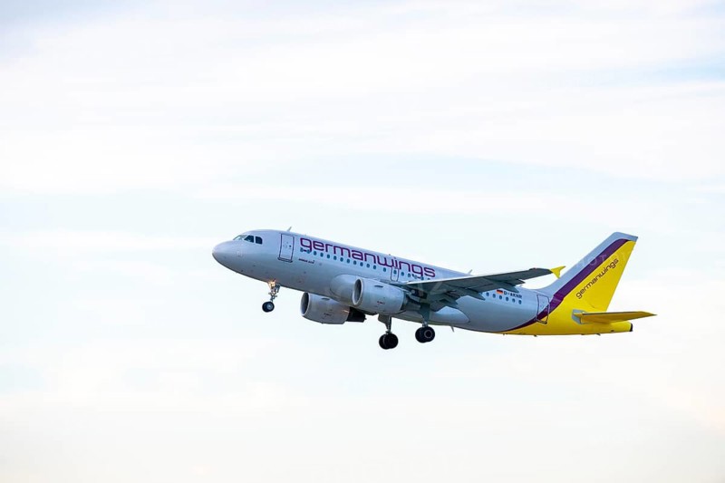 Passenger aircraft taking off