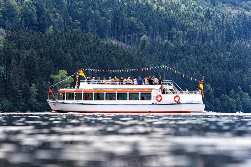Excursion boat on Lake Titisee in the Black Forest