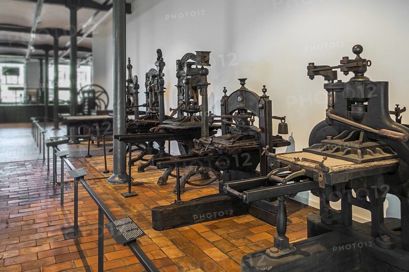 Old printing presses at the Industriemuseum