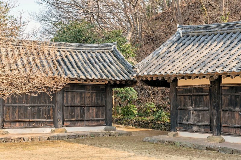 Buildings from Joseon dynasty located at ancient ship building location in South Korea