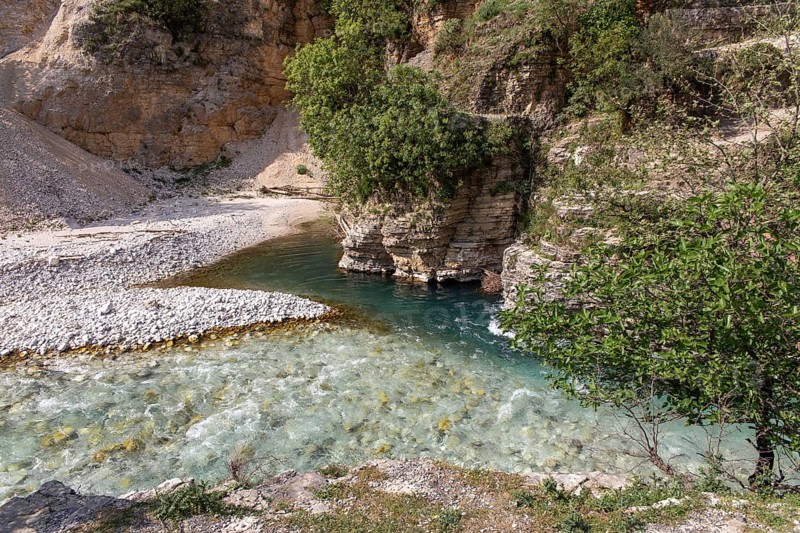River Aoos, Tepelene District, Albania, Europe
