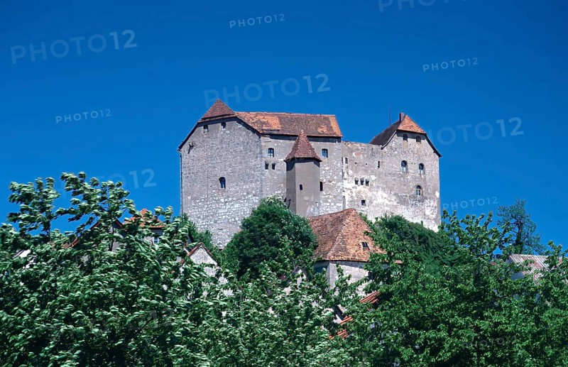 Hiltpoltstein Castle, medieval aristocratic castle from the 11th or 12th century, Hiltpoltstein, Forchheim district, Upper Franconia, Bavaria, Germany, Europe