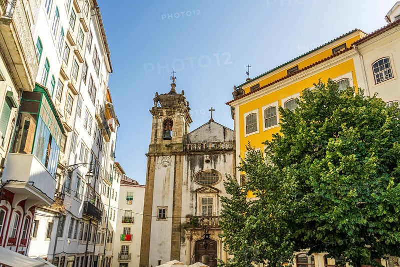 Nice view of Praca do Comercio, Coimbra, Portugal, Europe