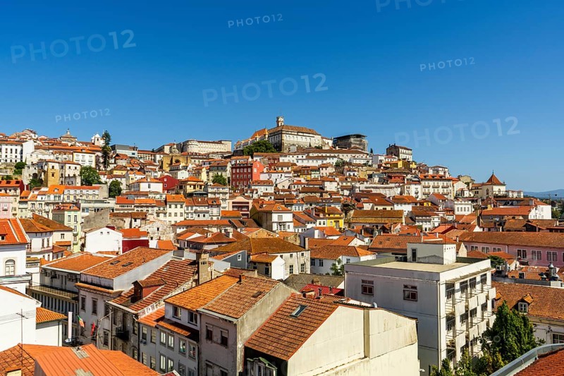 View at the town suburbs from above, Coimbra