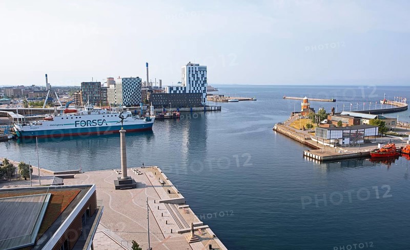 Helsingborg ferry harbour, Skane laen province, Sweden, Europe