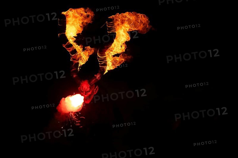 Devils, Perchten, Trebesing devils, fire, torches, Trebesing, Carinthia