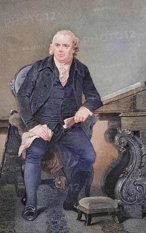 Robert Morris, Jr. (born 31 January 1734 near Liverpool, England, Kingdom of Great Britain, died 8 May 1806 in Philadelphia, Pennsylvania, USA) was a British-American entrepreneur. As a signatory of the Declaration of Independence, he is one of the founding fathers of the United States, after a painting by Alonzo Chappel (1828-1878), Historical, digitally restored reproduction from a 19th century original