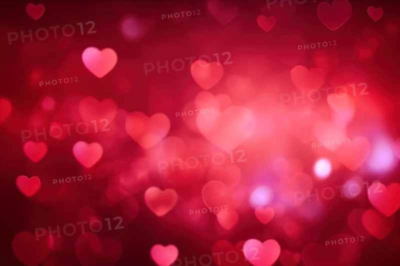 A romantic and dreamy background featuring heart-shaped bokeh lights, perfect for Valentine's Day or love-themed designs A romantic and dreamy background featuring heart-shaped bokeh lights, perfect for Valentine's Day or love-themed designs, AI generated