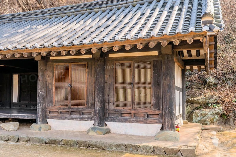 Building from Joseon dynasty located at ancient ship building location in South Korea