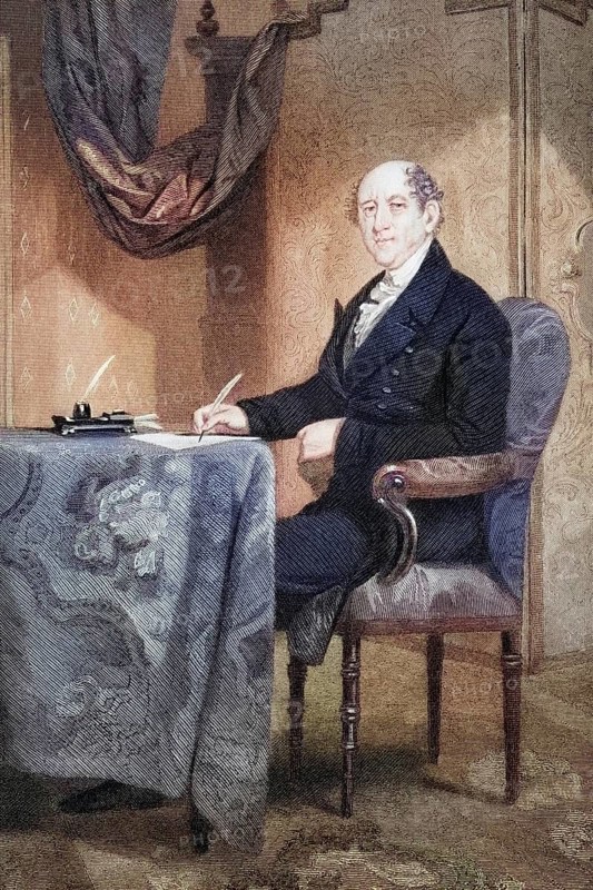 Rufus King (born 24 March 1755 in Scarborough, Province of Massachusetts Bay, died 29 April 1827 in Jamaica, New York) was an American lawyer, politician and diplomat, after a painting by Alonzo Chappel (1828-1878), Historic, digitally restored reproduction from a 19th century original