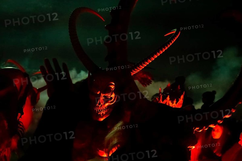 Devils, Perchten, Trebesing devils, fire, torches, Trebesing, Carinthia