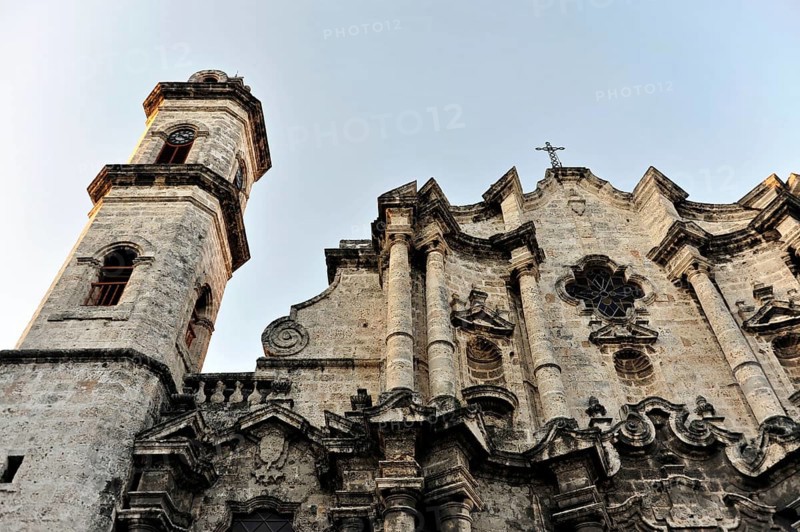 Catedral de la Habana, Havana Cathedral, start of construction 1748, baroque facade, Plaza de la Catedral, Havana, Cuba, Greater Antilles, Caribbean, Central America, America, Central America