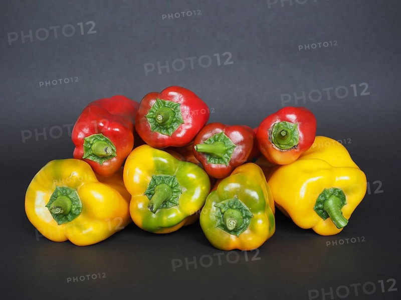 Red and yellow peppers