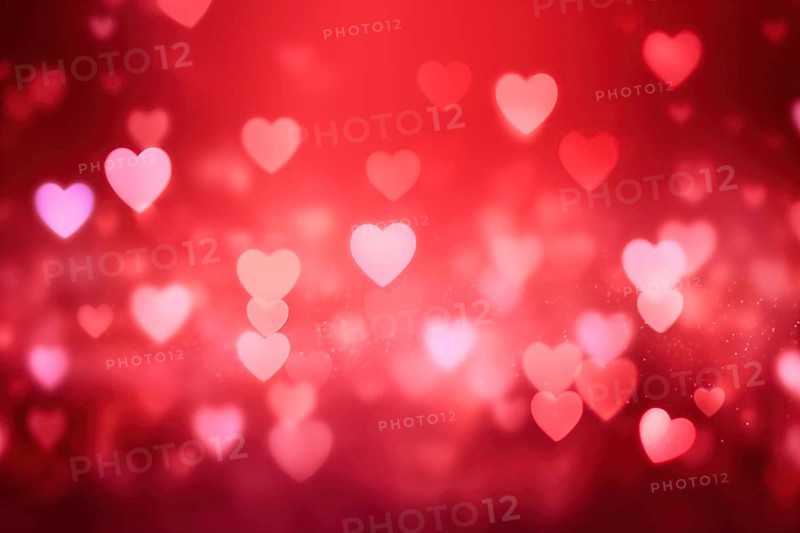A romantic and dreamy background featuring heart-shaped bokeh lights, perfect for Valentine s Day or love-themed designs, AI generated